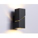  Настенный светильник со сменной лампой FW2475 BK черный G9 max 40W 155*60*90