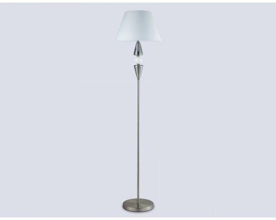  Напольный светильник с абажуром LH75265 SN/FR сатин никель/белый матовый E27 max 60W D360*1560