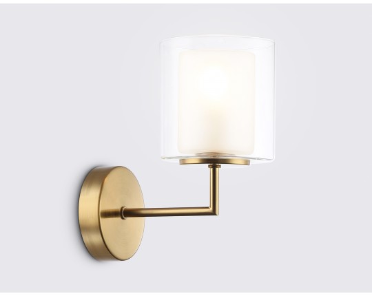  Настенный светильник LH56015 BS/FR латунь/белый матовый E14 max 40W 190*120*220