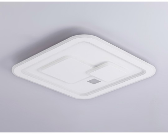  Настенно-потолочный светодиодный светильник с пультом FA7712 WH белый 3000K-6400K 99W 480*480*60 (ПДУ РАДИО 2.4G)