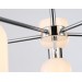  Люстра на штанге LH56083/10 СH/FR хром/белый матовый E14*10 max 40W D700*510
