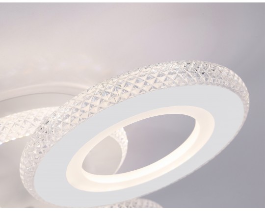  Потолочный светодиодный светильник с пультом FA8866/3 WH белый 3000K-6400K 38W 390*360*80 (ПДУ ИК)