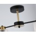  Люстра на штанге со стеклянными плафонами TR303324/4 BK/GD черный/золото E27/4 max 60W 650*290*270