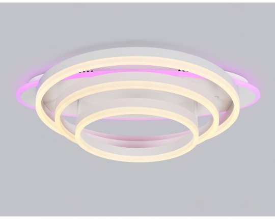  Потолочный светодиодный светильник с пультом FA8522 WH белый 146W 3000K-6400K+RGB 560*500*150 (ПДУ РАДИО 2.4G)