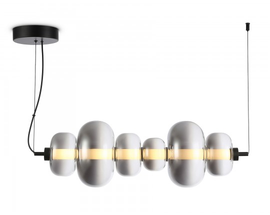  Подвесной светодиодный светильник LH11072 BK/SM черный/дымчатый 36W 3000K 745*230*230