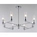  Люстра со стеклянными плафонами на штанге LH55152/8 CH/CL хром/прозрачный E14/8 max 40W D765*520