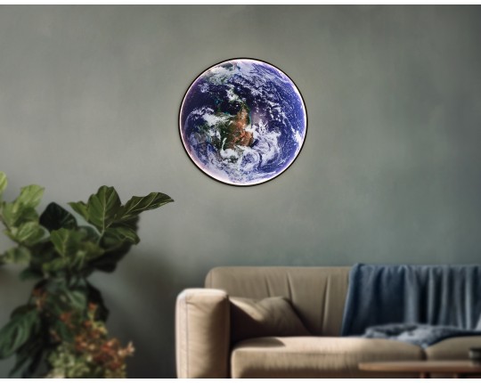  Настенно-потолочный светодиодный светильник FW11135 BK черный 38W LED 3000-6400K D600*38