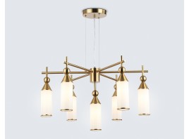  Подвесная люстра LH55278/7 BS/FR латунь/белый матовый E14*7 max 40W D640*1390