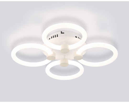  Потолочный светодиодный светильник с пультом FA3808/4 WH белый 3000K-6400K 82W 410*410*90 (ПДУ ИК)