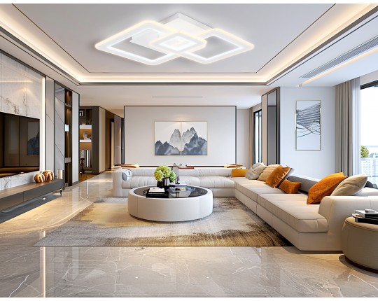  Потолочный светодиодный светильник с пультом FA862 WH белый 79W 505*470*95 (ПДУ РАДИО 2.4)