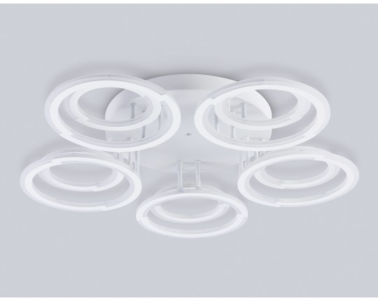  Светильник светодиодный потолочный FA8944/5+5 WH белый 132W 3000-6000K D735*115 (ПДУ ИК)