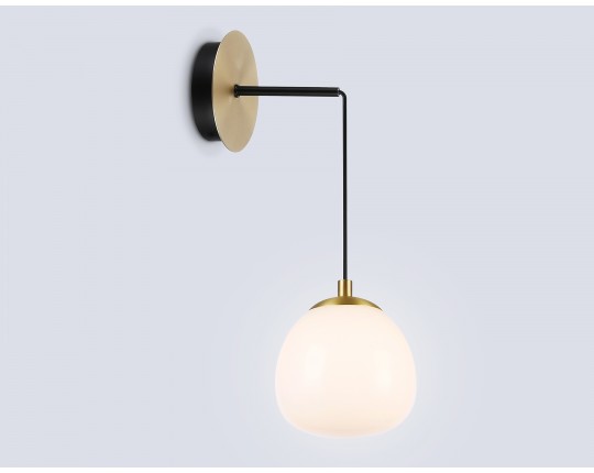  Настенный светильник со сменной лампой LH51005 SGD/BK/FR золотой песок/черный/белый матовый G9 max 28W 130*200*400