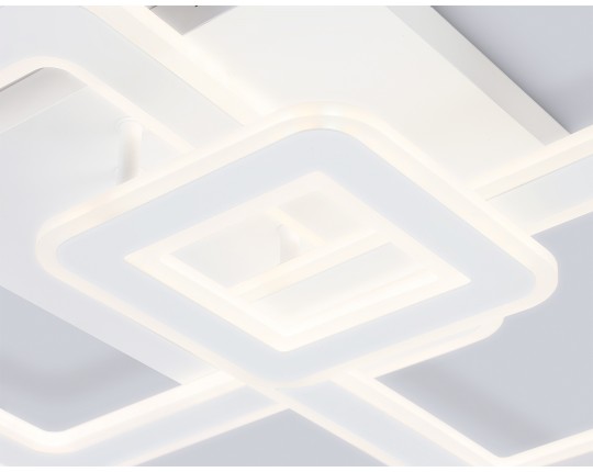  Потолочный светодиодный светильник с пультом FA862 WH белый 79W 505*470*95 (ПДУ РАДИО 2.4)