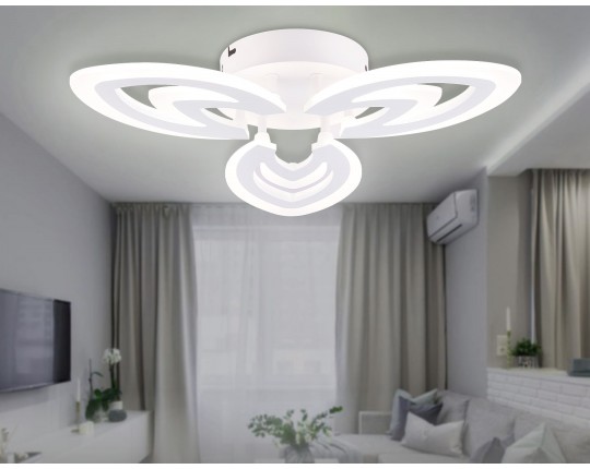  Потолочный светодиодный светильник с пультом FA4545/3 WH белый 3000K-6400K 38W 425*385*75 (ПДУ ИК)