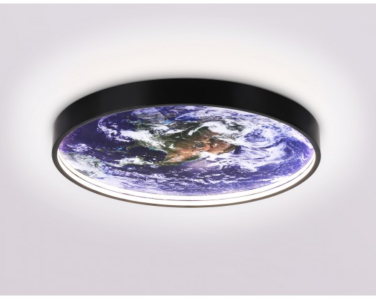  Настенно-потолочный светодиодный светильник FW11131 BK черный 15W LED 3000-6400K D240*38