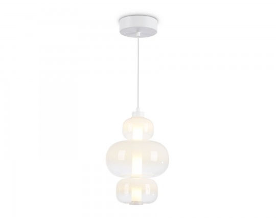  Подвесной светодиодный светильник LH11056 WH/FR белый/белый матовый 18W 3000K D230*350