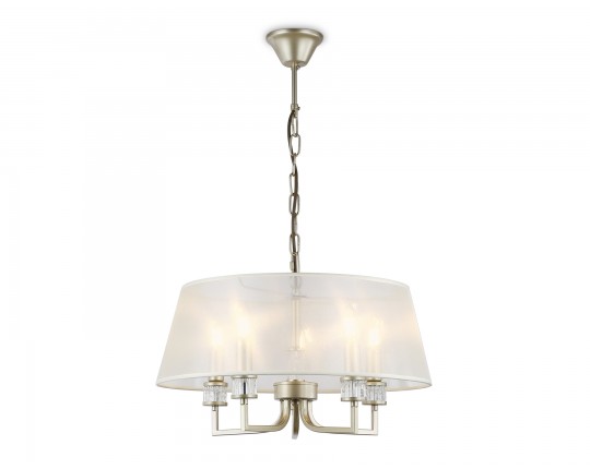  Подвесная люстра с абажуром LH71211/5 CGD золото E14/5 max 40W D500*700