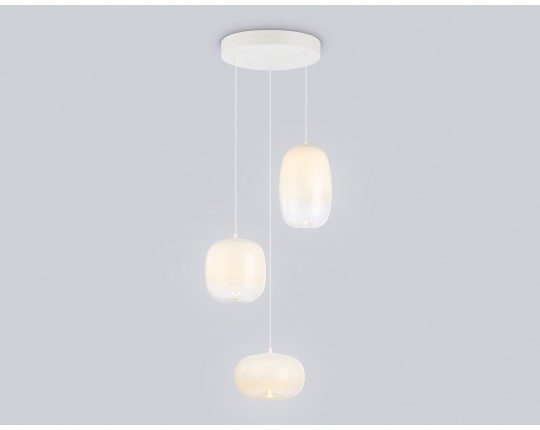  Подвесной светодиодный светильник LH11096/3 WH/FR белый/белый матовый 12W 3000K D350*1505