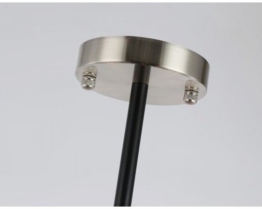  Люстра на штанге LH55505/12 SN/BK/CL сатин никель/черный/прозрачный E14*12 max 40W D860*905