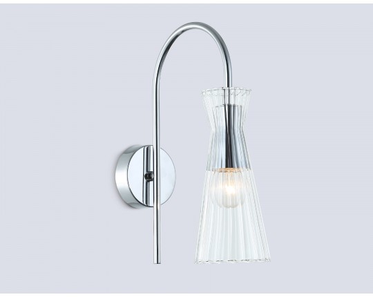  Настенный светильник LH55655 СH/CL хром/прозрачный E14 max 40W 220*90*300