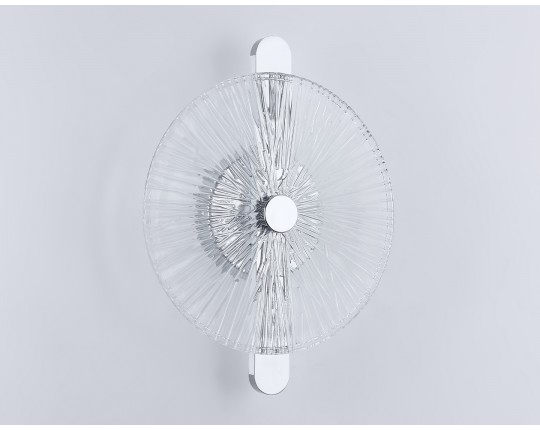  Настенный светодиодный светильник LH31141 СH/CL хром/прозрачный 13W 3000K 280*70*350