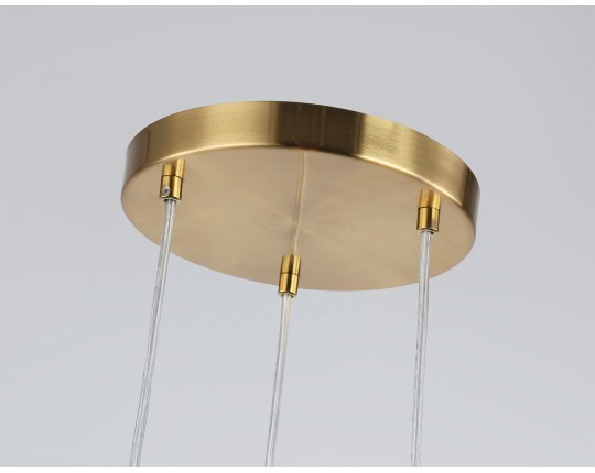  Подвесной светильник LH55272/3 BS/FR латунь/белый матовый E14 max 40W D230*1200