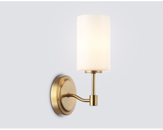  Настенный светильник LH56056 BS/FR латунь/белый матовый E14 max 40W 160*120*280