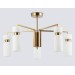  Люстра на штанге LH56124/5 BS/FR латунь/белый матовый E14*5 max 40W D605*350