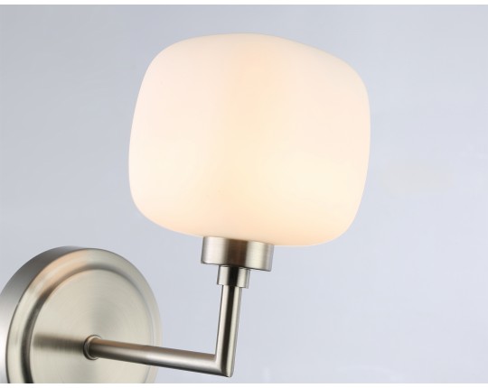  Настенный светильник LH53007 SN/FR сатин никель/белый матовый G9 max 40W 195*120*230