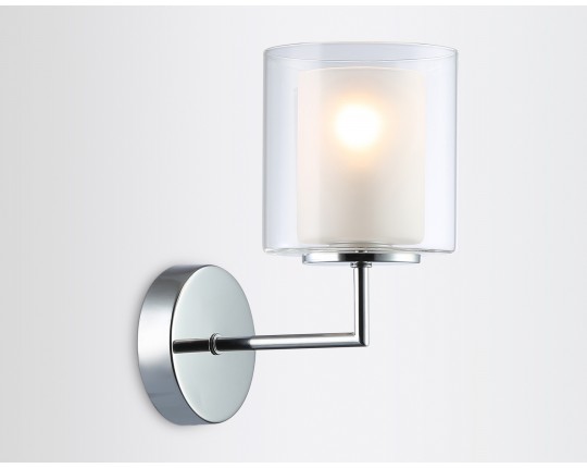  Настенный светильник LH56005 СH/FR хром/белый матовый E14 max 40W 190*120*220