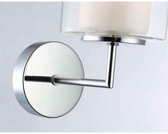  Настенный светильник LH56005 СH/FR хром/белый матовый E14 max 40W 190*120*220