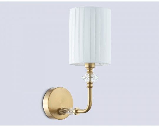  Настенный светильник с абажуром LH71506 BS/FR латунь/белый матовый E14 max 40W 230*120*310