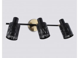  Настенно-потолочный спот в стиле лофт TR8669/3 BK/SB чёрный/бронза E14/3 max 60W 560*100*190