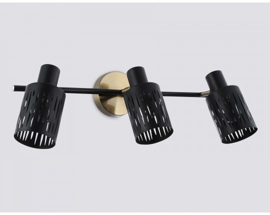  Настенно-потолочный спот в стиле лофт TR8669/3 BK/SB чёрный/бронза E14/3 max 60W 560*100*190