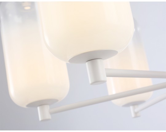  Подвесной светодиодный светильник LH11107/6 WH/FR белый/белый матовый 24W 3000K D630*280