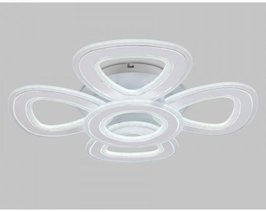  Потолочный светодиодный светильник с пультом FA8925/4+1 WH/CH белый/хром 163W 3000K-6400K 590*590*120 (ПДУ РАДИО 2.4G)