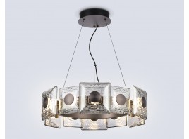  Подвесная светодиодная люстра LH31024 GR/SM серый/дымчатый 56W 3000K D570*150