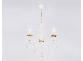  Подвесная люстра с хрусталем TR4915/3 WH/GD белый/золото E14/3 max 40W D550*860