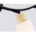  Настенно-потолочный спот в стиле лофт TR8723/4 BK/WD черный/дерево E14/4 max 60W 760*100*210