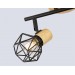  Настенно-потолочный спот в стиле лофт TR8752/2 BK/WD черный/дерево IP20 E27/2 310*115*200