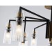  Люстра на штанге LH56117/9 BK/BS/CL черный/латунь/прозрачный E14*9 max 40W D765*440