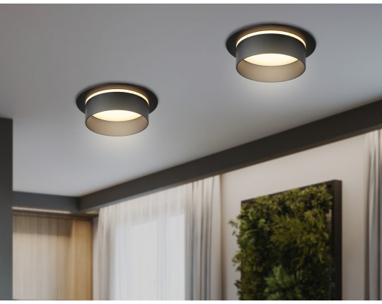 Светильник встраиваемый TN5213 BK черный GX53 D110*58