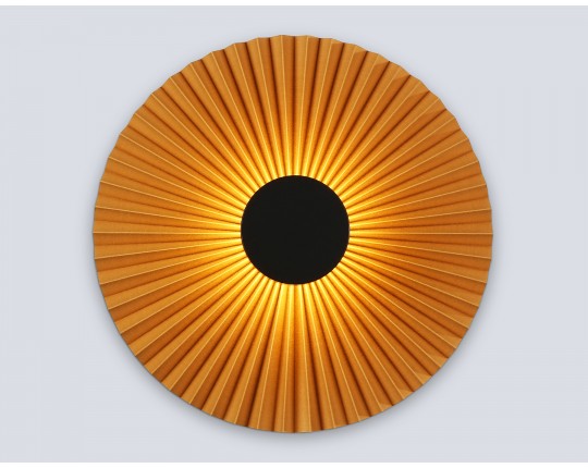  Настенный светодиодный светильник LH72647 BK/CF черный/кофе 6W 3000K D300*100