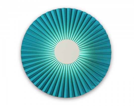  Настенный светодиодный светильник LH72651 WH/GR белый/бирюзовый 6W 3000K D300*100