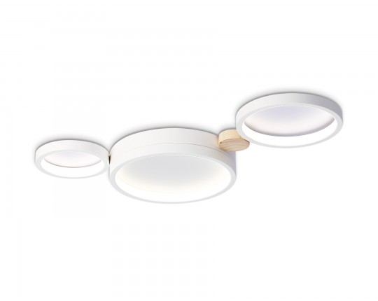  Настенно-потолочный светодиодный светильник с пультом FL4812/3 WH белый 3000K-6400K 45W 620*290*55 (ПДУ ИК)