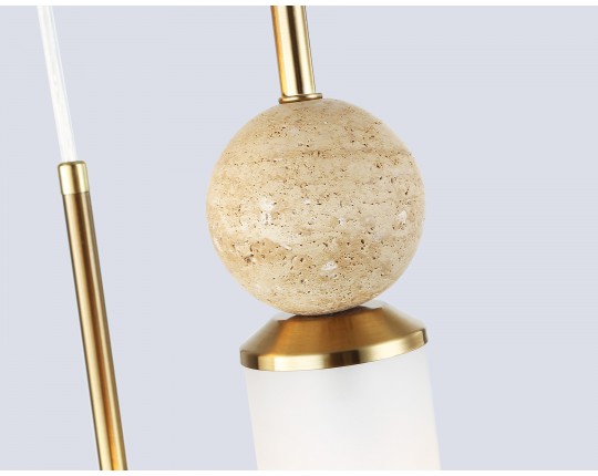  Подвесной светильник LH53257/3 BS/FR латунь/белый матовый E14*3 max 40W D230*1000