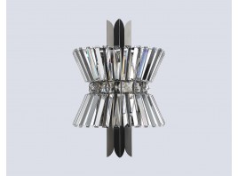  Настенный светильник с хрусталем LH41032/2 BK/CL черный/прозрачный E14*2 max 40W 310*180*460