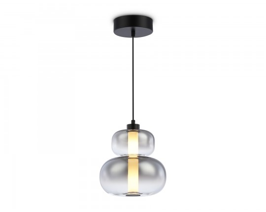  Подвесной светодиодный светильник LH11052 BK/SM черный/дымчатый 12W 3000K D230*265