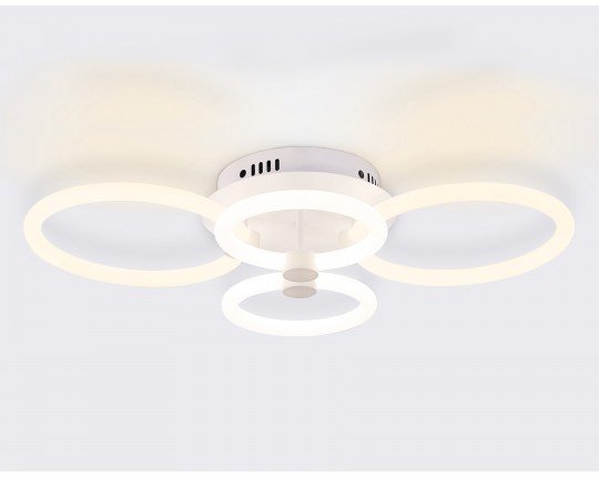  Потолочный светодиодный светильник с пультом FA3811/2+2 WH белый 3000K-6400K 82W 620*420*130 (ПДУ ИК)