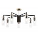  Люстра на штанге LH56115/7 BK/BS/CL черный/латунь/прозрачный E14*7 max 40W D705*350